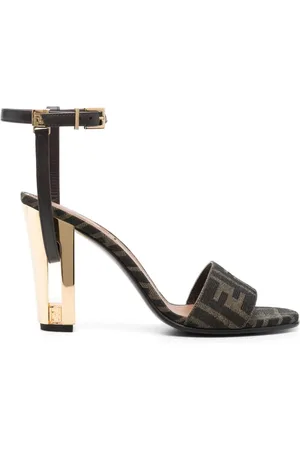 Fendi Sandalias Zucca con tacón