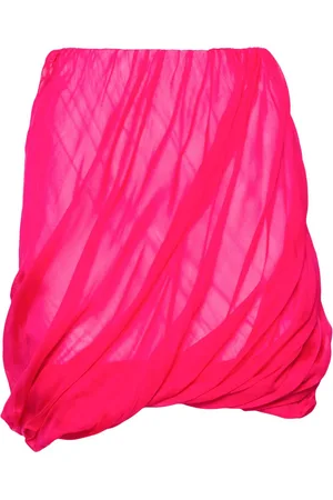 Helmut Lang Minifalda Bubble fruncida
