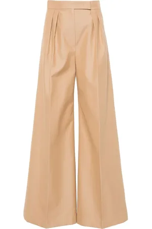 Max Mara Pantalones palazzo con pliegues