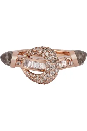 Ananya Anillo Chakra en oro de 18 ct con diamantes