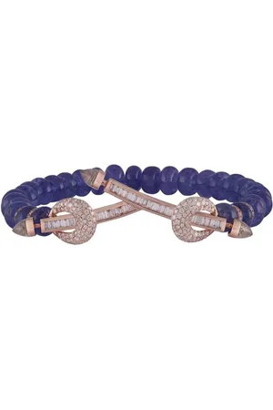 Ananya Pulsera Chakra en oro de 18 ct con diamantes y tanzanita