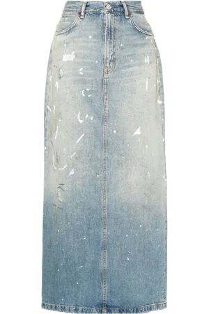 Acne Studios Falda larga vaquera