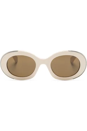 Alexander McQueen Gafas de sol con montura oval