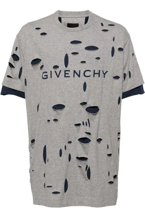 Givenchy Camiseta a capas con efecto desgastado