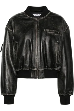 Acne Studios Chaqueta bomber con efecto envejecido