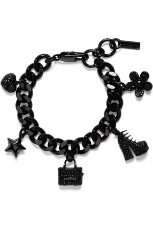 Marc Jacobs Pulsera The Mini Icon con charm en pavé