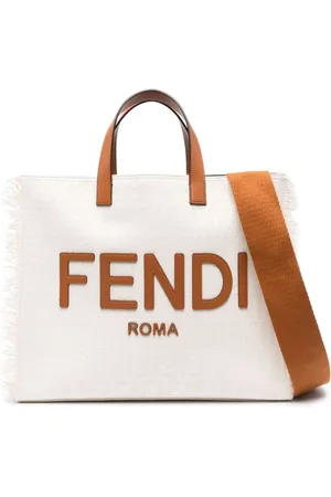 Fendi Bolso shopper con logo en jacquard