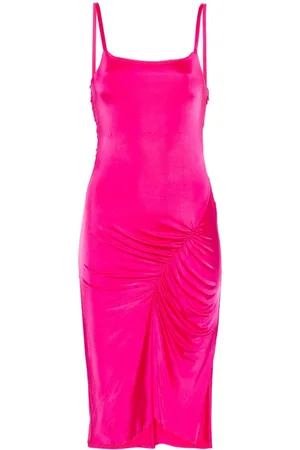 Marine Serre Vestido midi drapeado