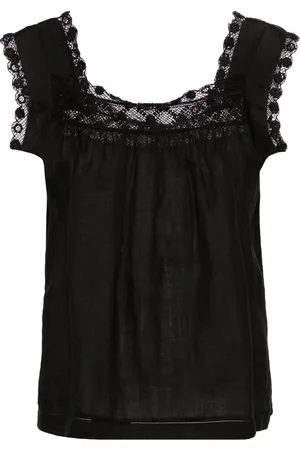 Doen Blusa Aphra con ribete de ganchillo