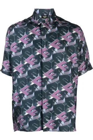 Fendi Camisa con estampado Block