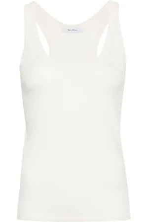 Max Mara Top con escote redondo