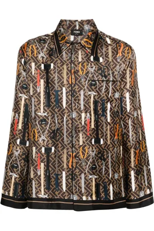 Fendi Camisa con estampado gráfico