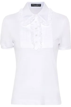 Dolce & Gabbana Polo con ribete de encaje