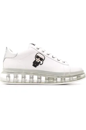 Karl Lagerfeld Zapatillas con placa del logo y suela transparente