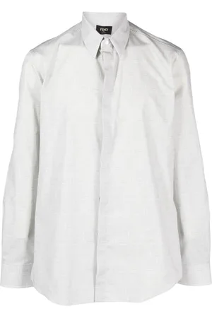 Fendi Camisa con monograma en jacquard
