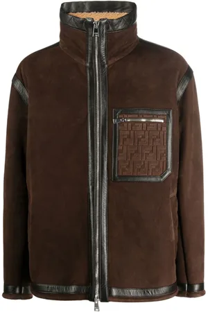 Fendi Chaqueta con logo en relieve