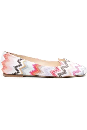 Missoni Bailarinas con tejido en zigzag