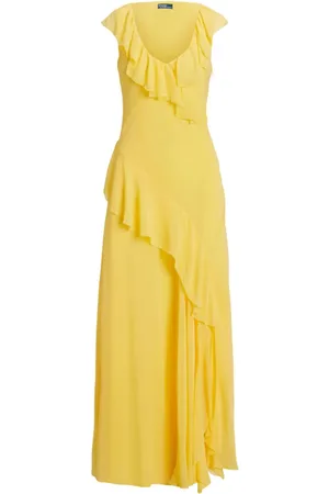 Ralph Lauren Vestido largo con detalle de volantes