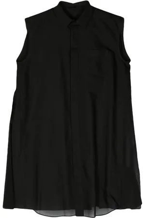 SACAI Vestido camisero sin mangas