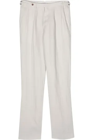 Boglioli Pantalones rectos con motivo de espiga