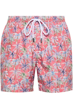 BARBA Bañador con palmera estampada