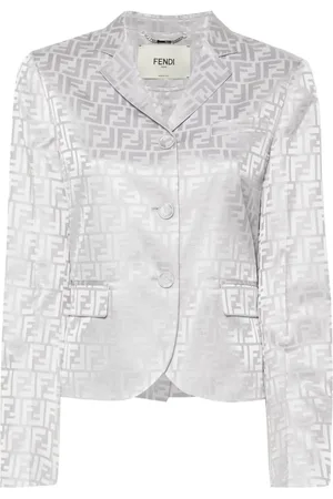 Fendi Blazer con motivo FF en jacquard