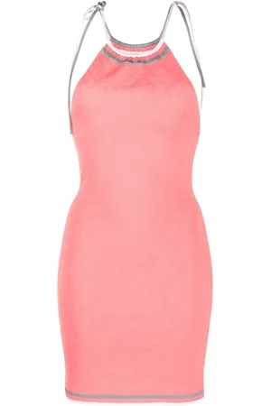 Fendi Vestido con cuello halter