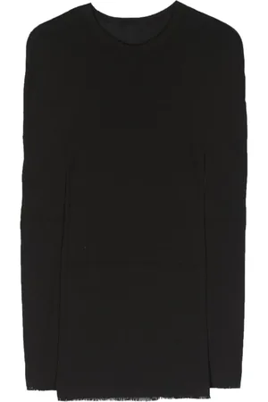 Issey Miyake Top de punto fino con flecos