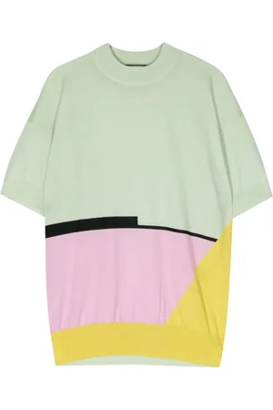 Plan C Camiseta en intarsia