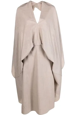 Fendi Vestido drapeado con aberturas