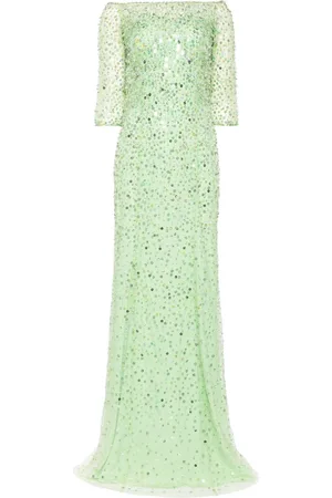 Jenny Packham Vestido de fiesta Lantana con lentejuelas