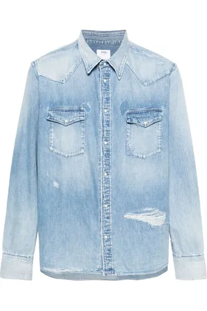 VISVIM Camisa Social Sculp vaquera