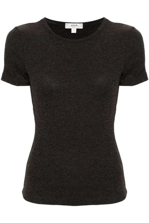 AGOLDE Camiseta de canalé Harri