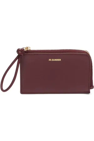 Jil Sander Tarjetero Giro con sello del logo
