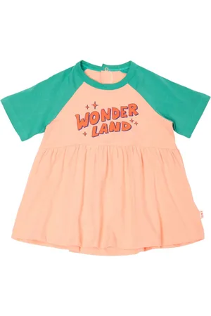 Tiny Cottons Vestido acampanado con logo