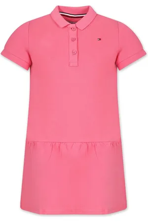 Tommy Hilfiger Vestido estilo polo con logo bordado