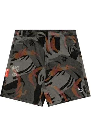 A Bathing Ape Pantalones cortos Moonface Camo Jacquard