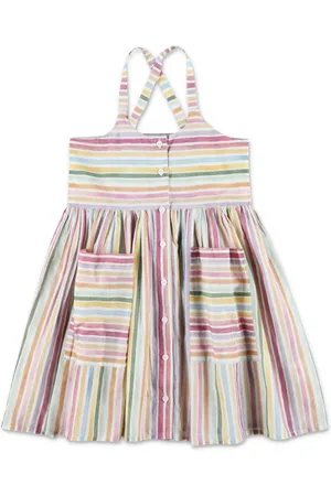Stella McCartney Vestido acampanado a rayas
