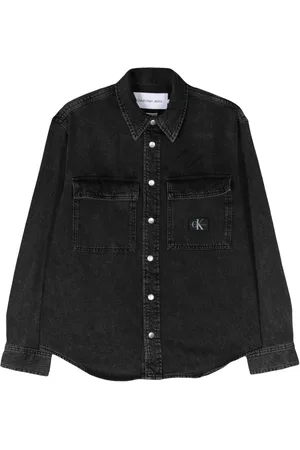 Calvin Klein Camisa vaquera con parche del logo