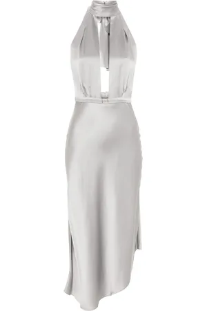 Elisabetta Franchi Vestido midi asimétrico