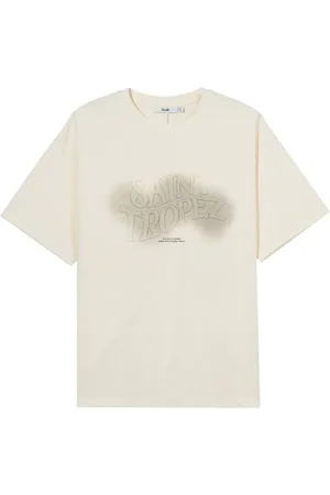 B+AB Camiseta con texto en relieve