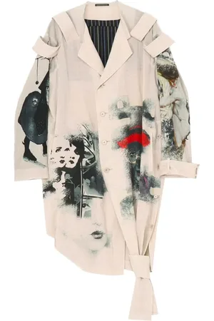 YOHJI YAMAMOTO Chaqueta larga con charreteras
