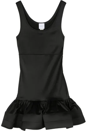 Patou Vestido de tirantes con volantes