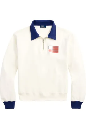 Ralph Lauren Sudadera con logo y media cremallera