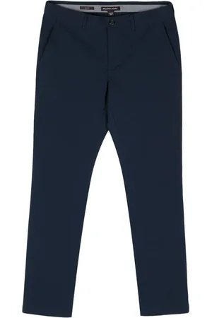 Michael Kors Pantalones rectos de tejido seersucker