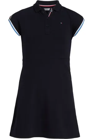 Tommy Hilfiger Vestido estilo polo con logo bordado