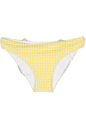 MC2 SAINT BARTH Bañador a cuadros gingham con lazo oversize