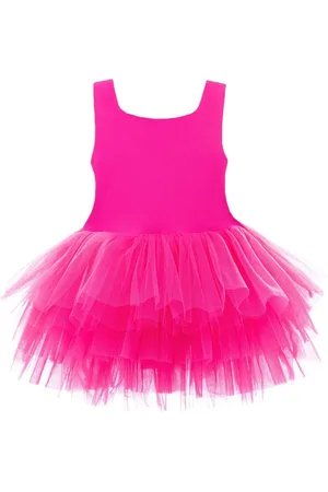 Mimi Tutu Vestido con tutú y cuello cuadrado