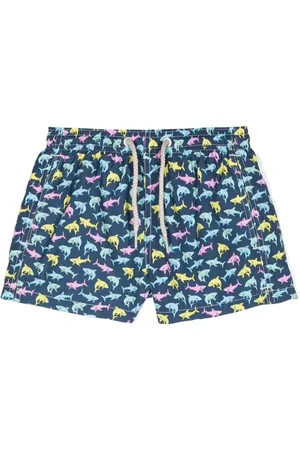 MC2 SAINT BARTH Bañador con tiburón estampado