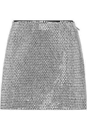 Philipp Plein Minifalda con apliques de cristal